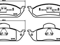 Set placute frana punte fata MERCEDES-BENZ M-CLASS (W163) - OEM - MAXGEAR: 19-0677 - W02387813 - LIVRARE DIN STOC in 24 ore!!!