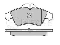 Set placute frana punte fata MERCEDES-BENZ V-Class (W638/2) (An fabricatie 09.1996 - 07.2003, 98 - 143 CP, Diesel, Benzina) - Cod intern: W20120487 - LIVRARE DIN STOC in 24 ore!!!