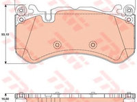 Set placute frana punte fata MERCEDES C218/X218/W204/W212/W222/R230/R231 06- AMG - Cod intern: W20158002 - LIVRARE DIN STOC in 24 ore!!!