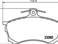 Set placute frana punte fata MITSUBISHI ASX Van (GA_W_) - OEM - MAXGEAR: 19-2156 - W02745392 - LIVRARE DIN STOC in 24 ore!!!