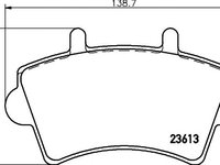 Set placute frana punte fata NISSAN Interstar Minibus (X70) (An fabricatie 04.2002 - ..., 82 - 145 CP, Diesel) - OEM - MAXGEAR: 19-0586 - LIVRARE DIN STOC in 24 ore!!!