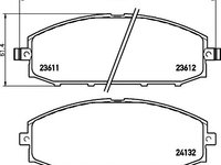 Set placute frana punte fata NISSAN PATROL GR II autoturism de teren, inchis (Y61) - OEM -MAXGEAR: 19-1504|19-1504 - W02388683 - LIVRARE DIN STOC in 24 ore!!!