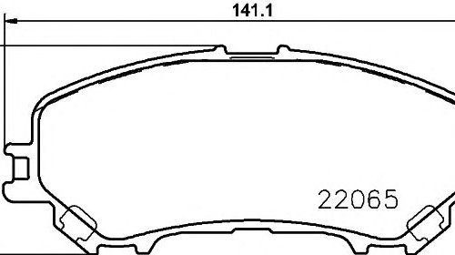 Set placute frana punte fata NISSAN PULSAR ha