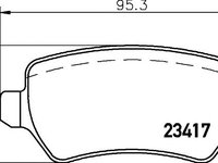 Set placute frana punte fata OPEL Astra G Classic Caravan (F35) (An fabricatie 05.2004 - 07.2009, 80 - 103 CP, Diesel, Benzina) - Cod intern: W20157234 - LIVRARE DIN STOC in 24 ore!!!