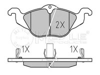 Set placute frana punte fata OPEL Astra G Convertible (T98) (An fabricatie 03.2001 - 10.2005, 101 - 125 CP, Benzina) - Cod intern: W20119938 - LIVRARE DIN STOC in 24 ore!!!