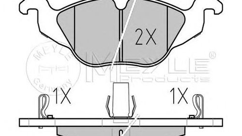 Set placute frana punte fata OPEL Astra G Con