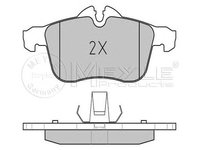 Set placute frana punte fata OPEL Astra H TwinTop (A04) (An fabricatie 09.2005 - 10.2010, 90 - 200 CP, Diesel, Benzina) - Cod intern: W20120377 - LIVRARE DIN STOC in 24 ore!!!