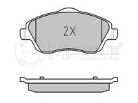 Set placute frana punte fata OPEL Combo C Caroserie inchisa/Combi (An fabricatie 10.2001 - ..., 65 - 101 CP, Diesel, Benzina, (CNG)) - OEM - MEYLE ORIGINAL GERMANY: 252322517 |025 232 2517 - LIVRARE DIN STOC in 24 ore!!!