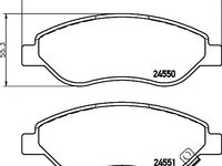 Set placute frana punte fata OPEL Corsa D Van (S07) (An fabricatie 07.2012 - 08.2014, 120 - 131 CP, Diesel, Benzina) - OEM - MEYLE ORIGINAL GERMANY: 0252455019/W|025 245 5019/W - LIVRARE DIN STOC in 24 ore!!!