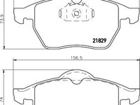 Set placute frana punte fata OPEL VECTRA B 95- fara COMBI - Cod intern: W20157391 - LIVRARE DIN STOC in 24 ore!!!