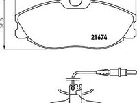 Set placute frana punte fata PEUGEOT 406 95- KO - Cod intern: W20058339 - LIVRARE DIN STOC in 24 ore!!!