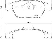 Set placute frana punte fata RENAULT LAGUNA cupe (DT0/1) - Cod intern: W20157393 - LIVRARE DIN STOC in 24 ore!!!