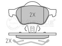 Set placute frana punte fata RENAULT Laguna III Coupe (DT) (An fabricatie 03.2012 - 12.2015, 110 CP, Diesel) - OEM - MEYLE ORIGINAL GERMANY: 252453518 |025 245 3518 - LIVRARE DIN STOC in 24 ore!!!