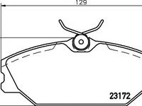 Set placute frana punte fata RENAULT MEGANE I Cabriolet (EA0/1_) - Cod intern: W20157306 - LIVRARE DIN STOC in 24 ore!!!