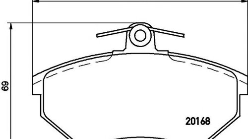 Set placute frana punte fata SEAT CORDOBA (6K