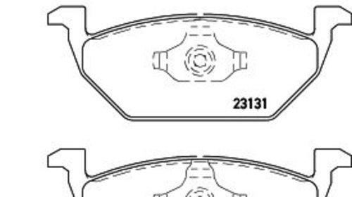 Set placute frana punte fata SKODA Fabia I Co