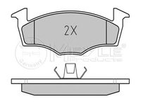 Set placute frana punte fata SKODA Fabia I Hatchback (6Y2) (An fabricatie 12.1999 - 03.2008, 50 - 64 CP, Benzina) - OEM - MEYLE ORIGINAL GERMANY: 252186617 |025 218 6617 - LIVRARE DIN STOC in 24 ore!!!