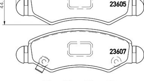 Set placute frana punte fata SUBARU IMPREZA l