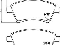 Set placute frana punte fata SUZUKI SX4 (EY, GY) - Cod intern: W20157537 - LIVRARE DIN STOC in 24 ore!!!