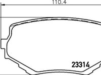 Set placute frana punte fata SUZUKI VITARA -98/GRAND VITARA 98- - Cod intern: W20157556 - LIVRARE DIN STOC in 24 ore!!!