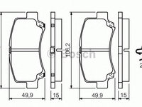 Set placute frana punte fata SUZUKI WAGON R+ 97-00 - Cod intern: W20157608 - LIVRARE DIN STOC in 24 ore!!!