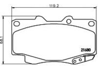 Set placute frana punte fata TOYOTA 4 RUNNER (RN10_, VZN13_, VZN10_, RN13_) - OEM - MAXGEAR: 19-1761 - W02157921 - LIVRARE DIN STOC in 24 ore!!!