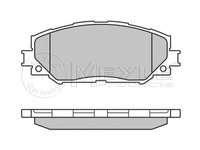 Set placute frana punte fata TOYOTA AURIS 07-/RAV 4 06- OPCJ - Cod intern: W20120759 - LIVRARE DIN STOC in 24 ore!!!