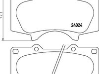 Set placute frana punte fata TOYOTA HILUX autoturism de teren, inchis (RZN1_, LN1_) - OEM - MAXGEAR: 19-1425 - W02307978 - LIVRARE DIN STOC in 24 ore!!!