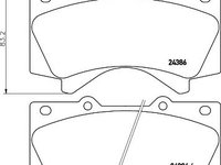 Set placute frana punte fata TOYOTA Land cruiser 4,5/4,7 08- - Cod intern: W20157594 - LIVRARE DIN STOC in 24 ore!!!