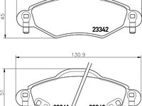 Set placute frana punte fata TOYOTA YARIS 99- FRANCE BOSCH - Cod intern: W20157543 - LIVRARE DIN STOC in 24 ore!!!