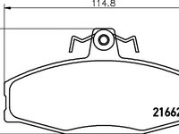 Set placute frana punte fata VOLKSWAGEN CADDY Mk II (9U7) - OEM - MAXGEAR: 19-0490 - W02159571 - LIVRARE DIN STOC in 24 ore!!!