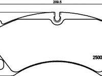 Set placute frana punte fata VW TOUAREG 02-/PANAMERA/CAYENNE 09- - Cod intern: W20120317 - LIVRARE DIN STOC in 24 ore!!!