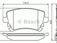 Set placute frana punte spate AUDI A4 (8E2, B6) - OEM - MAXGEAR: 19-3323 - W02748183 - LIVRARE DIN STOC in 24 ore!!!