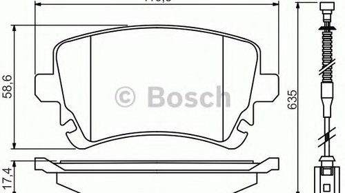 Set placute frana punte spate AUDI A4 Avant (