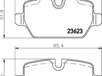 Set placute frana punte spate BMW E87 SERIA 1 -120D 09/04- - Cod intern: W20059371 - LIVRARE DIN STOC in 24 ore!!!