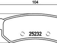 Set placute frana punte spate CHEVROLET LACETTI (J200) - OEM - MAXGEAR: 19-3028 - W02748190 - LIVRARE DIN STOC in 24 ore!!!