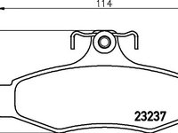 Set placute frana punte spate CHEVROLET NUBIRA combi - OEM - MAXGEAR: 19-2945 - W02770770 - LIVRARE DIN STOC in 24 ore!!!