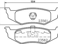 Set placute frana punte spate CHRYSLER PT CRUISER (PT_) - Cod intern: W20157427 - LIVRARE DIN STOC in 24 ore!!!