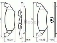 Set placute frana punte spate CHRYSLER VOYAGER Mk II (GS) - Cod intern: W20157955 - LIVRARE DIN STOC in 24 ore!!!