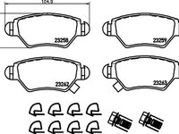 Set placute frana punte spate (cu senzor uzura integrat) OPEL ASTRA G - Cod intern: W20058471 - LIVRARE DIN STOC in 24 ore!!!