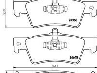 Set placute frana punte spate (cu senzor uzura integrat) VW T5 - Cod intern: W20157767 - LIVRARE DIN STOC in 24 ore!!!