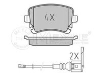 Set placute frana punte spate (cu senzor uzura integrat) VW T5 03- 1,9-3,2 Z - Cod intern: W20119994 - LIVRARE DIN STOC in 24 ore!!!