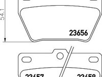 Set placute frana punte spate (cu senzor uzura integrat) TOYOTA RAV-4 1,8/2,0/2,0D 00- - Cod intern: W20120070 - LIVRARE DIN STOC in 24 ore!!!