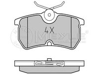 Set placute frana punte spate FORD Fiesta Mk5 Hatchback (JH1, JD1, JH3, JD3) (An fabricatie 03.2005 - 06.2008, 150 CP, Benzina) - Cod intern: W20120628 - LIVRARE DIN STOC in 24 ore!!!