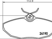 Set placute frana punte spate FORD MONDEO 00- 1,8-2,5 BEZ CZ - Cod intern: W20157270 - LIVRARE DIN STOC in 24 ore!!!