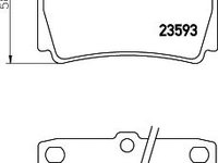 Set placute frana punte spate FORD MONDEO   combi (BNP) - OEM - MAXGEAR: 19-2170 - W02745430 - LIVRARE DIN STOC in 24 ore!!!