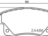 Set placute frana punte spate Ford Transit 2006-2013, Transit Tourneo 2006-2013, marca SRLine S70-1218