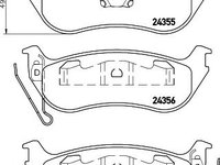 Set placute frana punte spate JEEP WRANGLER III (JK) - OEM - MAXGEAR: 19-2897 - W02748286 - LIVRARE DIN STOC in 24 ore!!!