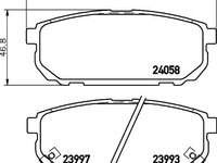 Set placute frana punte spate KIA PRO CEE'D (ED) - OEM - MAXGEAR: 19-1989 - W02748277 - LIVRARE DIN STOC in 24 ore!!!