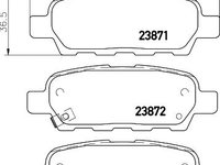 Set placute frana punte spate KIA Sportage II (JE, KM) (An fabricatie 01.2009 - 05.2010, 166 CP, Benzina) - OEM - MEYLE ORIGINAL GERMANY: 0252387114/PD|025 238 7114/PD - LIVRARE DIN STOC in 24 ore!!!